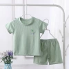 Children's short-sleeved suits, summer clothing for kids and girls, boys' T-shirts, baby clothes wholesale, children's short-sleeved summer clothing details Picture
